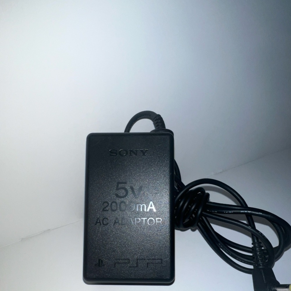 Sony PSP-100 AC Adapter 5V 2000mA Wired Black for PSP Console